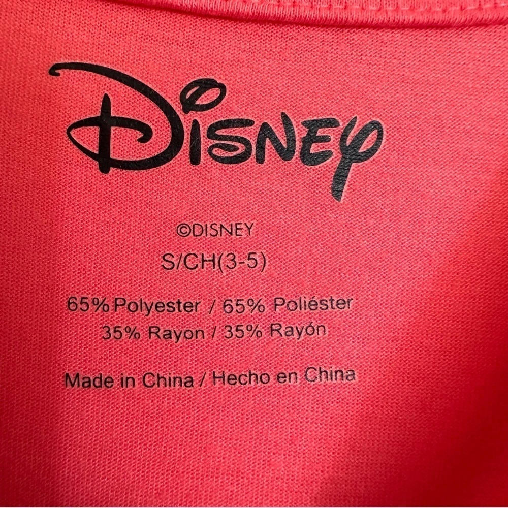 Disney Women’s Rounded Hem Red Tshirt Size Small - Picture 4 of 5